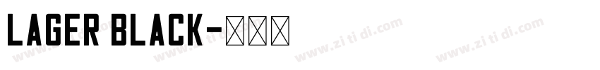 Lager Black字体转换
